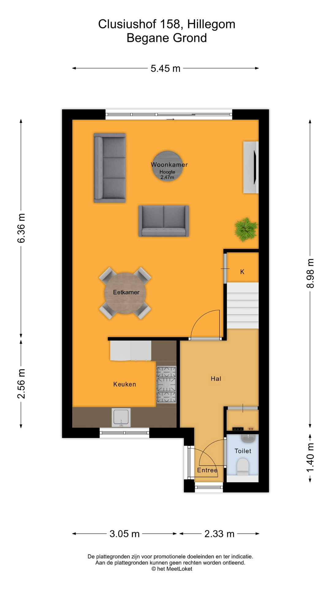 Clusiushof 158 , 2182 ED Hillegom map