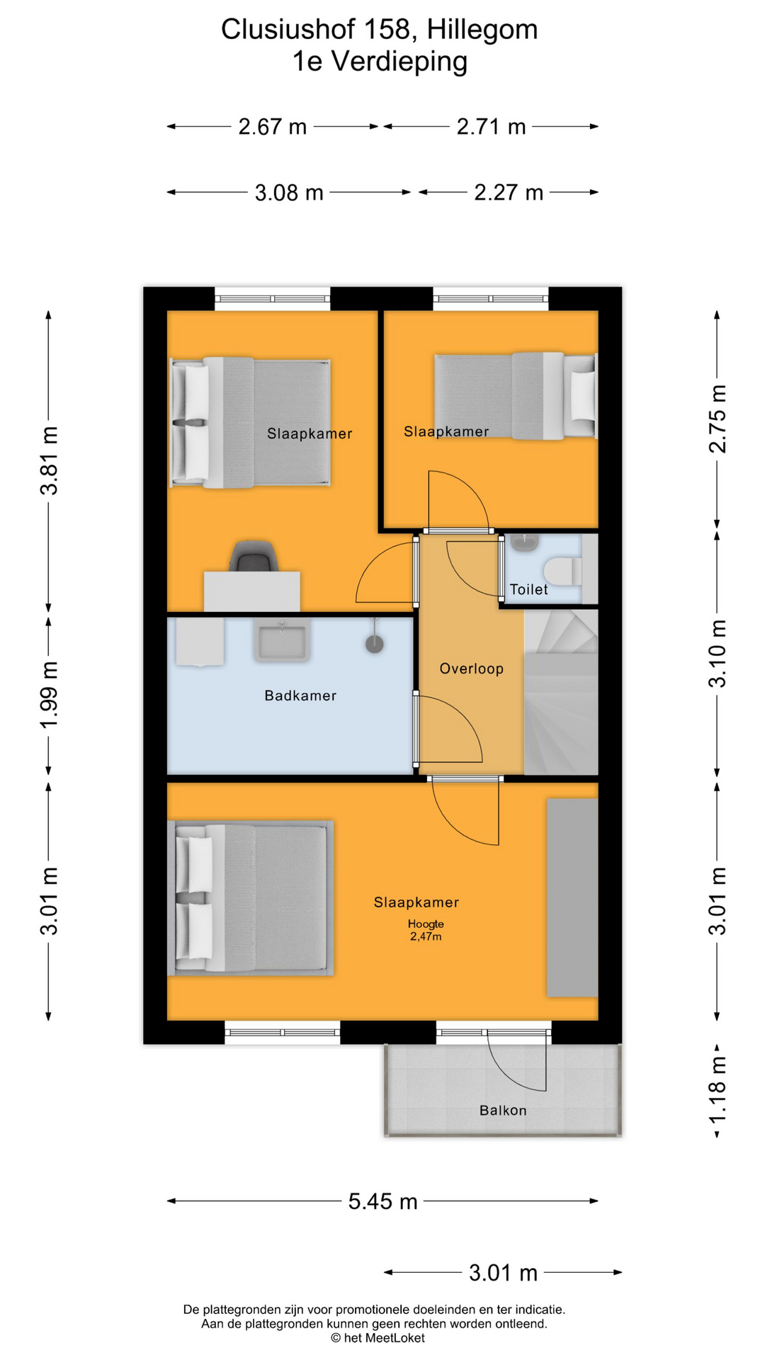 Clusiushof 158 , 2182 ED Hillegom map