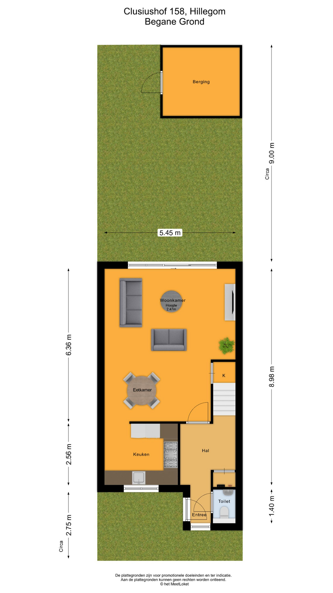 Clusiushof 158 , 2182 ED Hillegom map